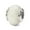 Silver,White, variant on White Quartz Stone & Sterling Silver Bead Charm, 13mm