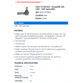 thumbnail image 2 of Outer Tie Rod End - Compatible with 1985 - 1989 Toyota MR2 1986 1987 1988, 2 of 2