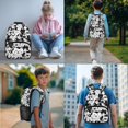 thumbnail image 2 of ZUXONGSY Cat Print Backpack for Boys Girls Elementary School Bag Middle High Schoolbag Bookbag with Lunch Box Pencil Case and Water Bottle Holder 4 In 1 Back Pack Rucksack, 2 of 6
