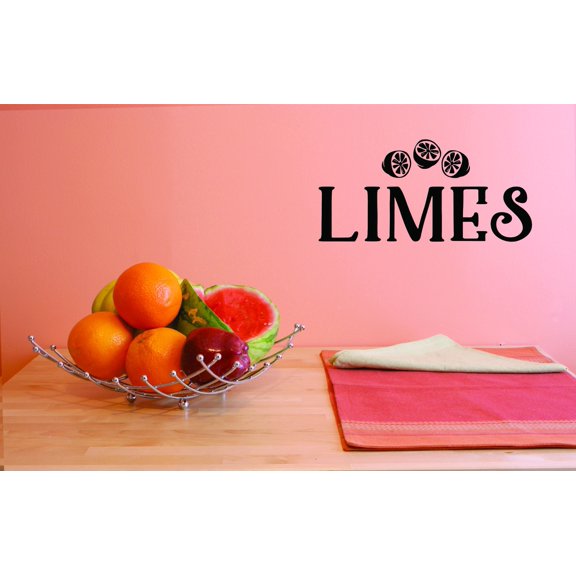 Custom Decals Limes Wall Art Size: 8 Inches x 20 Inches