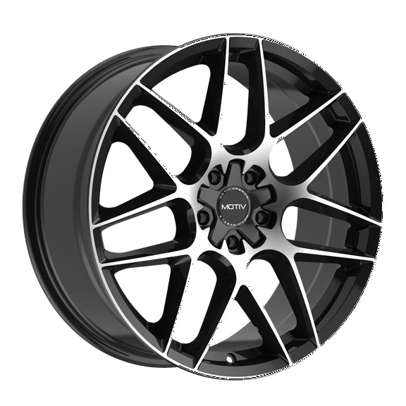20x8.5 Motiv 435MB Foil Gloss Black Machined Face Wheel 5x115/5x120 (20mm)