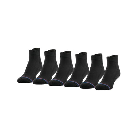 MediPeds Women's Half Cushion Low Cut Socks, 6 Pairs