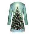 thumbnail image 4 of Qiopertar Robe de Mode pour Femmes Imprimé Arbre de Noël Manches Longues Col Rond Liquidation Moins de 5$ en Liquidation Offres d'Accès Anticipé, 4 of 4