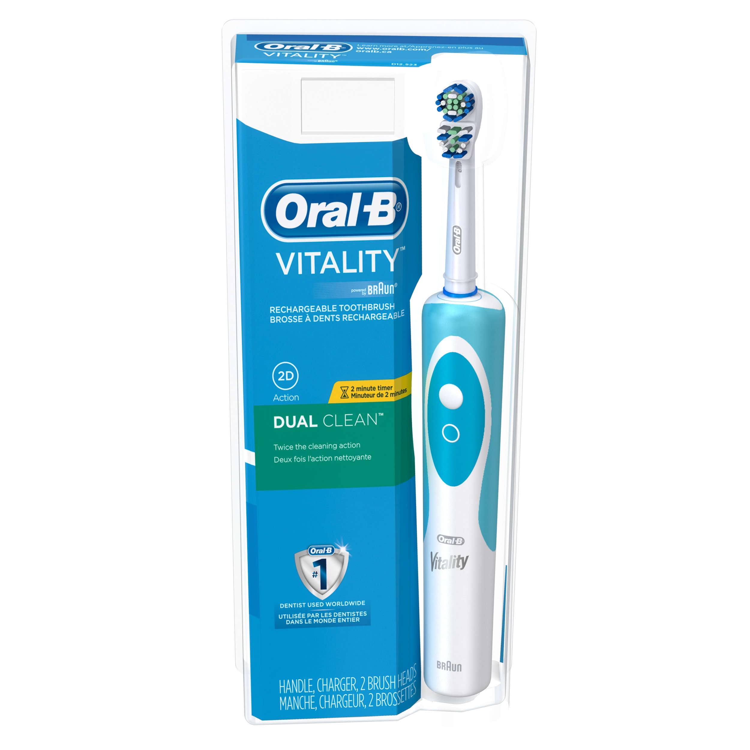 oral b toothbrush heads dual clean