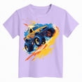 thumbnail image 4 of TOWED22 Boys T Shirt Summer Short Sleeve Toddler Tshirts 2-7 Years Cotton Kids Athletic Shirts & Tees(Purple,11-12 Y), 4 of 4