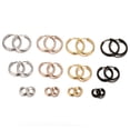 thumbnail image 4 of Stainless Steel Endless Small Hoop Earrings Diameter 0.9 Inch, 4 of 6