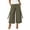 *Army Green, variant on VBVC Women's High Waisted Cargo Culottes , Wide Leg Cropped Palazzo Pants For Women , Ladies' Casual Utility Trousers with Pockets,Army Green,S-2XL