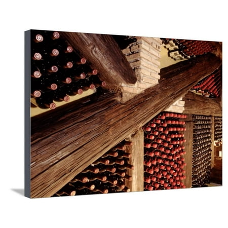 Wine Cellar Stretched Canvas Print Wall Art By John James