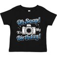 thumbnail image 3 of Inktastic Oh Snap Its My Birthday with Camera and Sparkles White Boys or Girls Toddler T-Shirt, 3 of 5