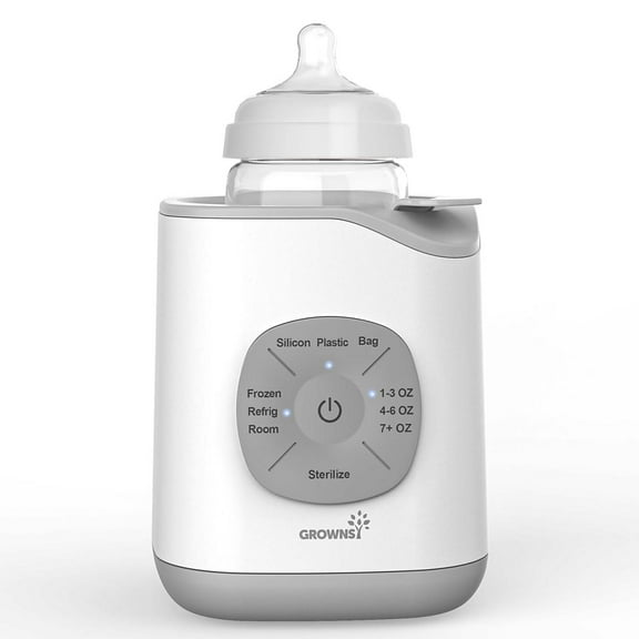 Grownsy Baby Bottle Warmer, Fast Baby Bottle Warmer for Breastmilk with Thaw, Accurate Temperature Control and Timer, Sterili-Zing, Keep Warm