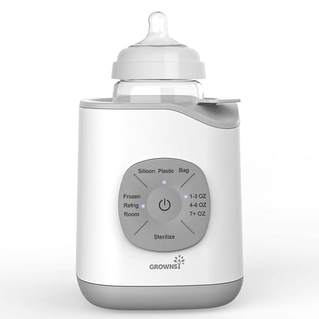 Grownsy Baby Bottle Warmer, Fast Baby Bottle Warmer for Breastmilk with Thaw, Accurate Temperature Control and Timer, Sterili-Zing, Keep Warm