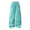 thumbnail image 5 of JLMSPLWG Girs Cargo Pants Kids Patchwork Harem Trouser Girl Boyfriend Aesthetic Pantalones Teens Cool Y2k Retro Outfits Toddler Girl Clothes, 5 of 9