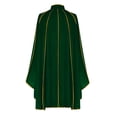 thumbnail image 4 of XIAONU Adults Solid Trimmed Cape Ruffled Stand Collar Cloak Formal Event Capes, 4 of 5
