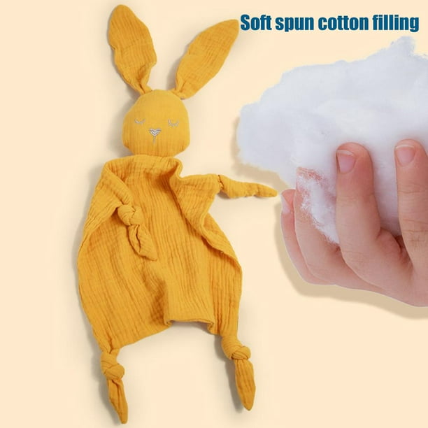 Manta de confort para bebé, manta de confort para bebé, manta de seguridad para bebé, juguete de peluche de conejo muy recomendable