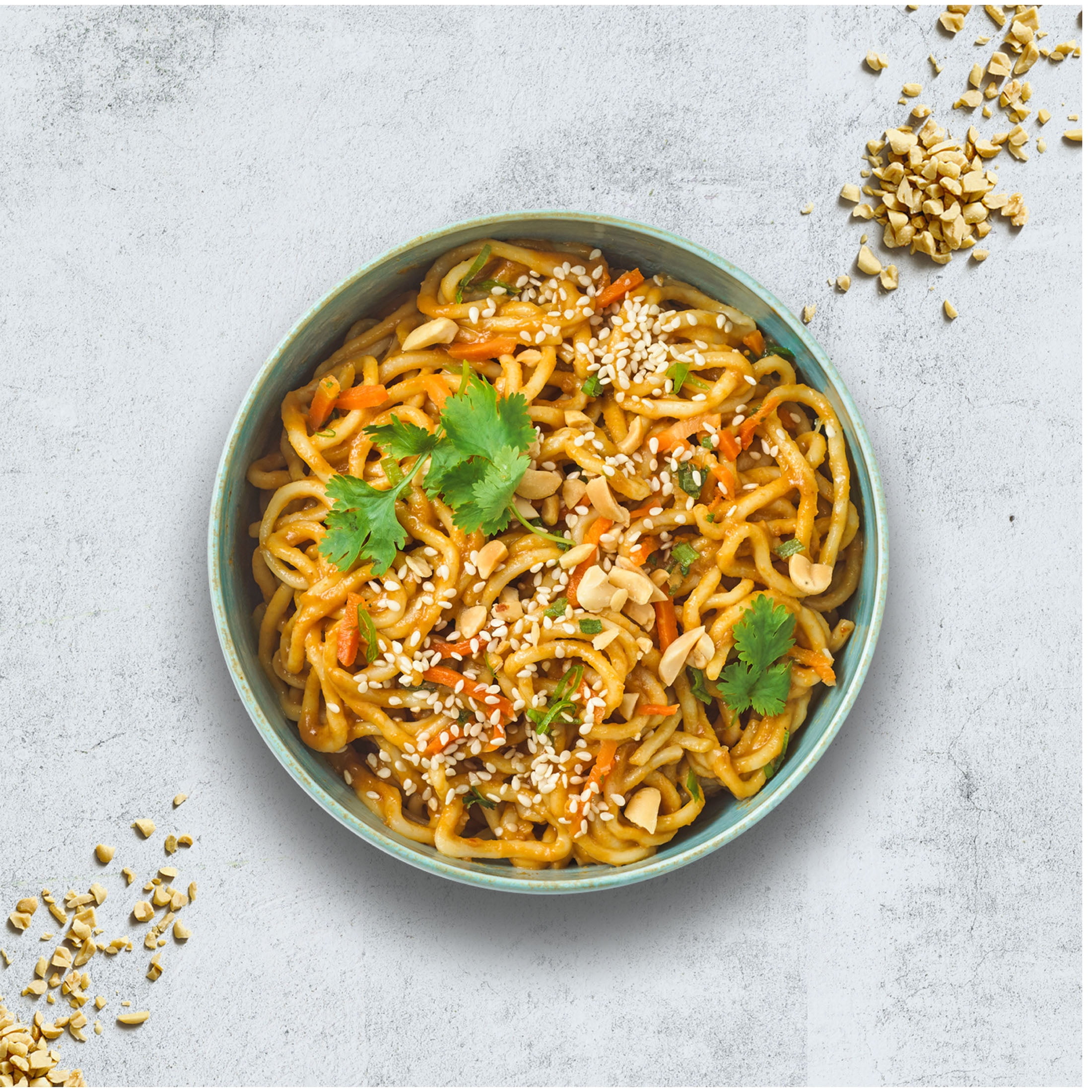 (4 pack) Passage to Asia Peanut Noodle Bowl, 8.6 oz, Shelf Stable