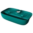 thumbnail image 1 of Alfombrilla de silicona para grifo de fregadero de cocina, escurridor, bandeja de almacenamiento antideslizante para baño Verde, 1 of 9