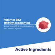 Superior Source No Shot Vitamin B12 Methylcobalamin 5,000 mcg, Quick Dissolve MicroLingual Tablets, 60 Count, Active Form of B12, Supports Energy Production, Nervous System Support, Non-GMO