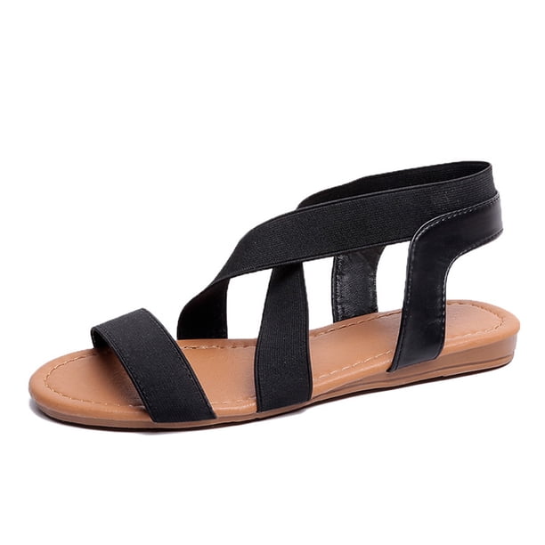 Sandalias Planas Elásticas Wdftyju para Mujer Elegantes Diseño Sencillo