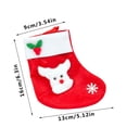 thumbnail image 3 of Xihbxyly Medias Navideñas con Diseños de Papá Noel y Muñeco de Nieve, Tela Suave, Perfectas para Rellenar Dulces y Regalos, Decoración Navideña Multiusos, para Colgar En La Chimenea o El Árbol, 1 Jue, 3 of 3