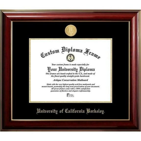 Campus Images CA945CMGTGED-1185 11 x 8.5 in. University of California, Berkeley Diploma Frame, Classic Mahogany