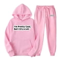 thumbnail image 1 of TIMIFIS Ensemble de Survêtement pour Hommes Roses 2 Pcs à Capuche, Tenue de Sport Athlétique, Chandail à Enfiler Décontracté pour Course Jogging Ensemble de Tenue de Sport SetsFall, 1 of 8