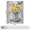 thumbnail image 4 of Chilfamy Flowers Butterflies Mason Jar Soft Cozy Printed Blanket & Throw for All Seasons Lightweight Blanket 40x50in, 4 of 6