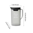 thumbnail image 3 of EGNMCR Kitchen Gadgets, Kitchen Accessories Matte Plastic 2L Summer Water Pitcher Large-Capacity Airtight Juices And Beverage Bottle Home Refrigerator Side-Door Water Bottle Plastic Cold water bottle, 3 of 6