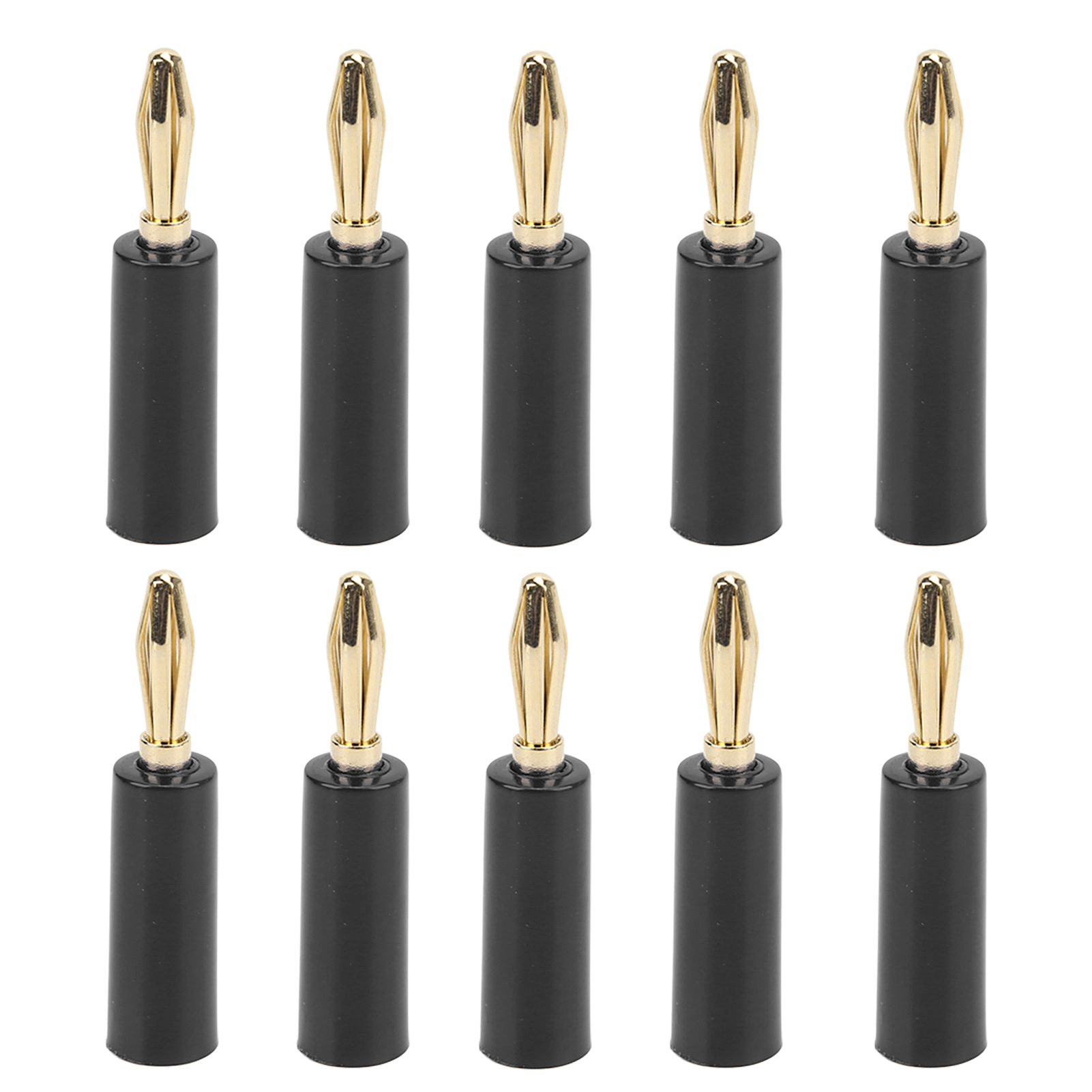10 Spine A Banana 4mm P3008 – Connettori Per Casse E Amplificatori, Placcati Nichel, A Vite, Nessuna Saldatura