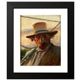 thumbnail image 2 of Leon Wyczółkowski 20x24 Black Modern Framed Museum Art Print Titled - Fisherman with a Net (1891), 2 of 5