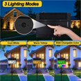 thumbnail image 3 of Address Numbers for Houses, Solar RGB Color Changing Address Sign for Outside IP65 Waterproof Lighted House Numbers Plaque for Yard Home Driveway with 3 Lighting Modes, 3 of 10