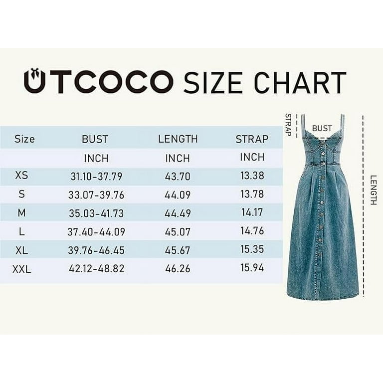utcoco denim dress utcoco Denim Dress for Women Sleeveless Button Down Slim Fit Midi Jean Dresses for Women 2026