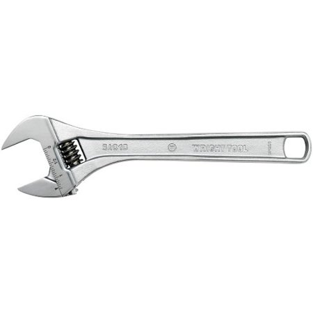 

Wright Tool 9AC10 10-Inch Chrome Adjustable Wrench with a Maximum Capacity of 1-5/16-Inch