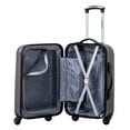 Jetstream 20inch Hardside Rolling Spinner Carryon Luggage, Charcoal