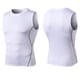 thumbnail image 3 of Chaleco deportivo informal de moda para hombre: camiseta sin mangas ajustada para fitness, poliéster, 3 of 4