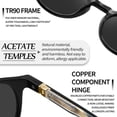thumbnail image 4 of Joopin Acetate Polarized Sunglasses for Women Men Retro Round Sun Glasses UV Protection Trendy Shady Rays, 4 of 9