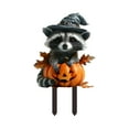 thumbnail image 2 of Uxgjfwu Halloween Raccoon Decoration Acrylic Yard Stake for Garden Lawn Pumpkin Patch Party Decor with Cute Animal Design, 2 of 6