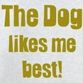 thumbnail image 3 of CafePress - The Dog Likes Me Best' Sweatshirt - Crew Neck Sweatshirt, 3 of 4
