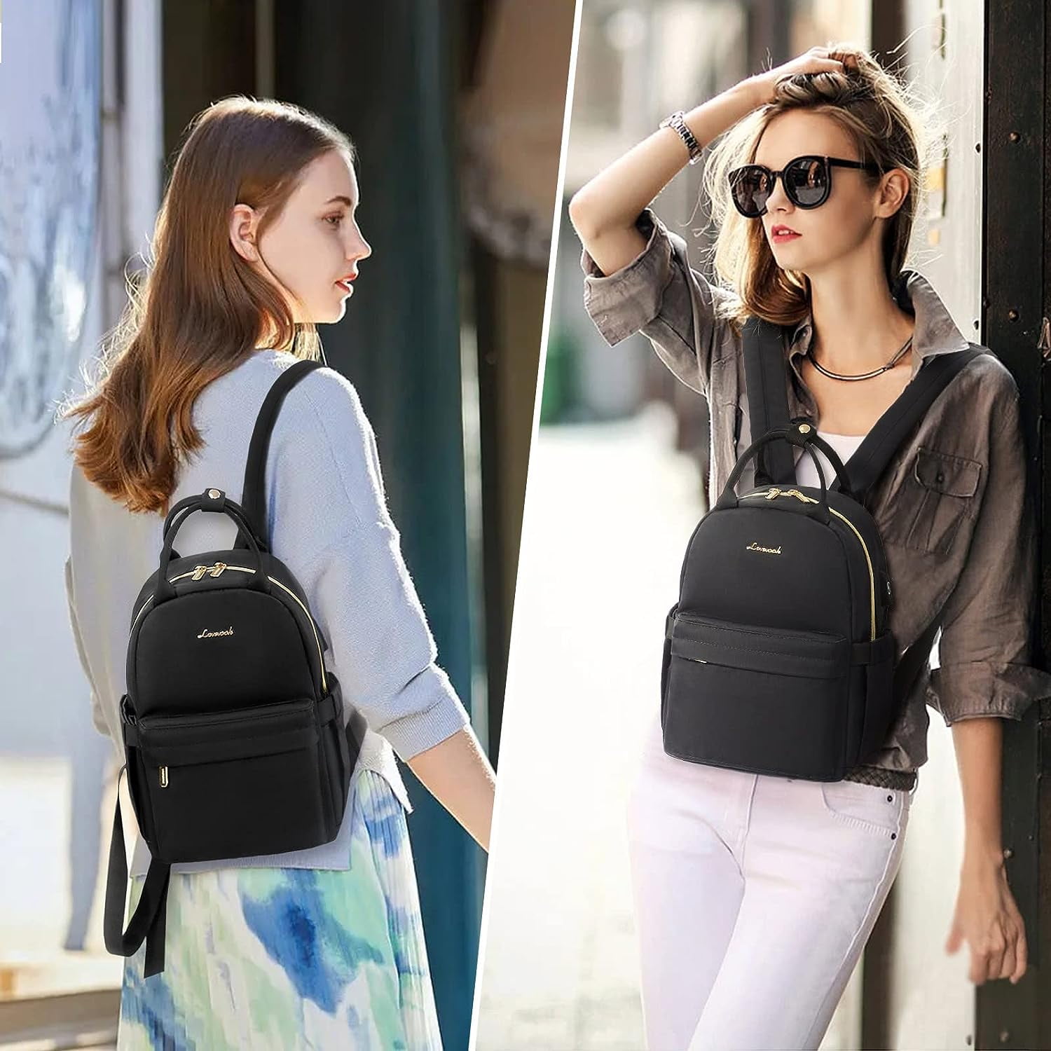 Lovevook Mini Backpack Purse for Women, Small Backpack Cute Fashion Daypack with USB Charging Port for Work Travel Daily Shopping Dating
