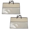 thumbnail image 1 of 2x Bolsas de almacenamiento para almohadas, organizador de embalaje a prueba de polvo, práctico organizador de armario, bolso de mano para suéteres,, 1 of 8