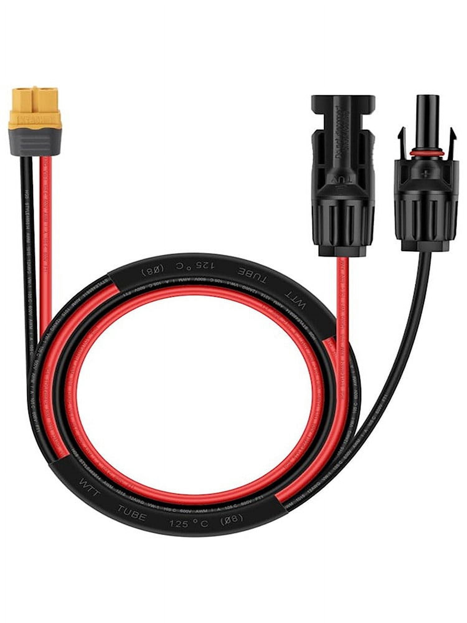 Lierteer 12Awg Xt60 Female Solar Panel Connection Cable Charging Cable Solar Generator
