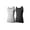 Black / Heather Grey, variant on 2-4 Packs Men's G-unit Style Cotton Tank Tops Square Cut Muscle Rib A-Shirts (4X-Large, Black / Heather Grey, 2 Pack)