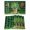Green Gold Dark Green, variant on Happy St. Patrick's Day Placemats Set of 6, Spring Green Lucky Clovers Leaf Placemats for Dining Table, Place Mats for Kitchen Tabletop, Waterproof Wipeable Dining Table Mats Set