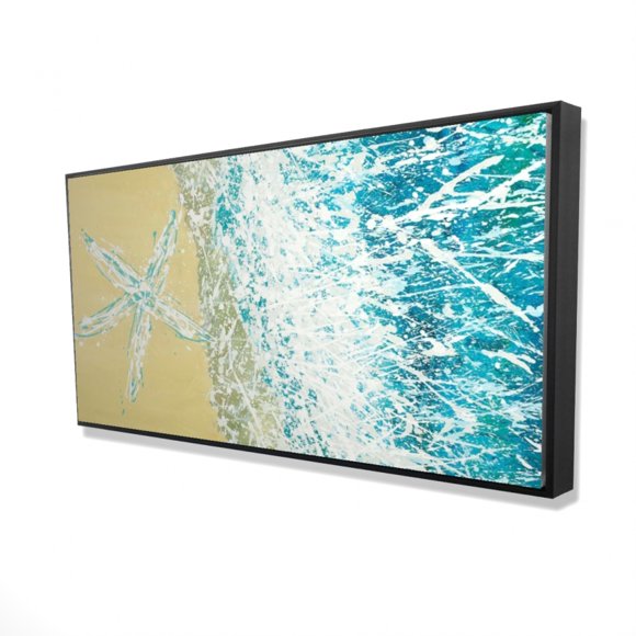 Begin LEFT SIDE SEASTAR - Framed Print on canvas by Begin Edition