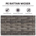 thumbnail image 5 of PARKWELL 2 Pack Gray Rattan Indoor-Outdoor Armchair w/Armrests,Padded Cushions Chairs for Patio, Deck, Garden, Yard - Gray, 5 of 9