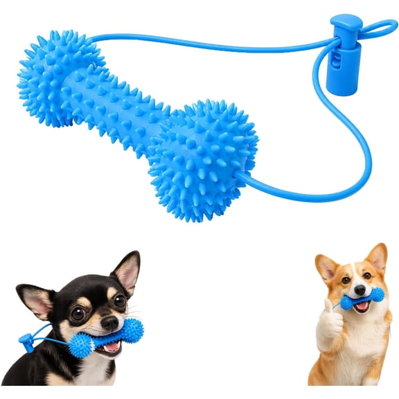 Freshwoof Dog Teeth Toy, for Easier Teeth Brushing, Dual-Action Canine Dental Prop, Pet Oral Care for Small, Medium and Large Dogs (1Pcs)