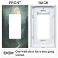 thumbnail image 3 of Yayeee Rocker Switch Wall Plate 3-Gang 6.5"x4.6" Home Decorative Outlet Cover, Forest House, 3 of 6