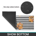 thumbnail image 6 of Paw Print Sonstripes Kitchen Rugs Sets Of 2,Anti Fatigue Kitchen Mat Rugs Non Slip Washable,Decorative Kitchen Floor Mats for Kitchen,Sink,Laundry,17"x30"+17"x47", 6 of 7
