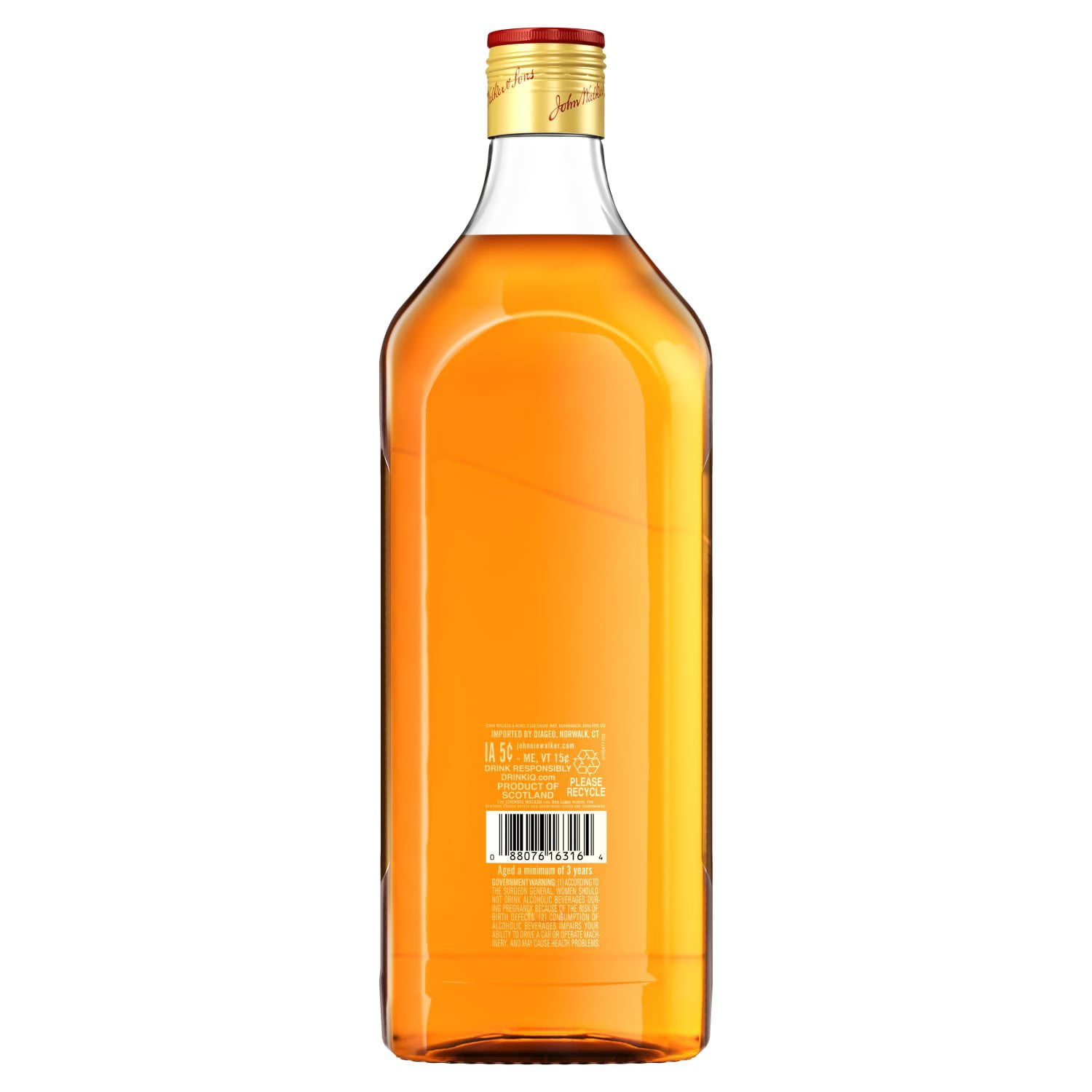 Johnnie Walker Red Label Blended Scotch Whisky 1.75 L