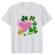 thumbnail image 4 of Camisetas de Manga Corta para las Mujeres de Moda Imprimir Cuello Redondo Camiseta, Mezcla de Poliéster Ligero para Primavera Verano Otoño, 4 of 8