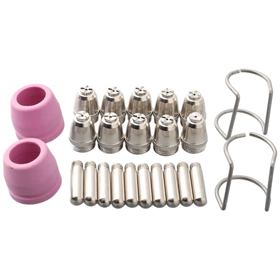 Plasma Cutter Torch Consumables Kit Premium Strength 24Pcs Cutting Torch Nozzles Tips For Ag 60 Ag 60P Sg 55 Wsd 60